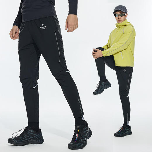 OMG运动 【防泼水】跑步裤男休闲裤直筒运动裤户外裤子弹力透气 商品图3