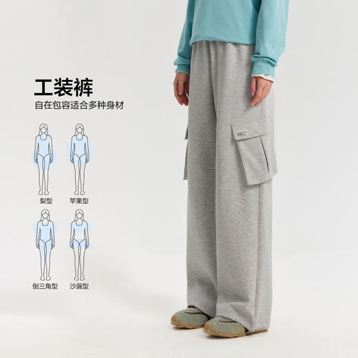 笛莎Deesha 2026年春季新款青少年大童初高中女生潮趣直筒透气工装卫裤 商品图1