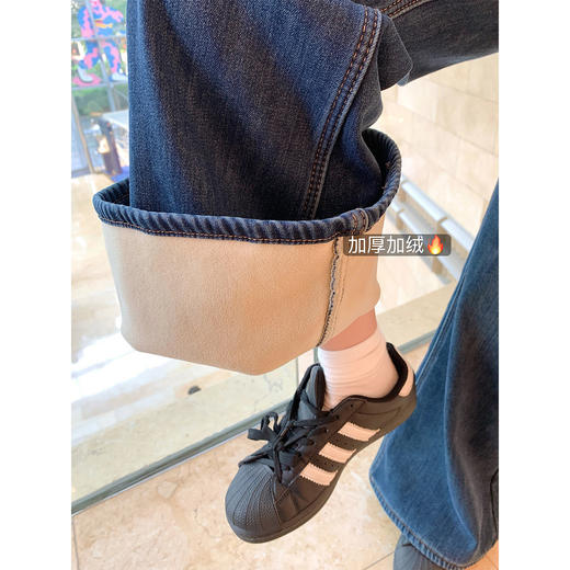 <曾小咸推荐>2.4现货秒杀 ！微信超特价！2色韩系加绒微喇牛仔裤 日常229.99 立减130 秒杀99.99！！米白色毛衣秒杀89.99！ 商品图3