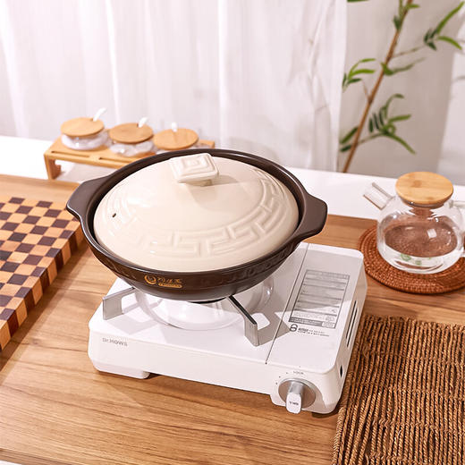 【深巧汉风浅煲】陶煲王砂锅煲家用一人食燃气灶专用陶瓷浅口煲仔饭沙锅耐高温干烧不裂 商品图8