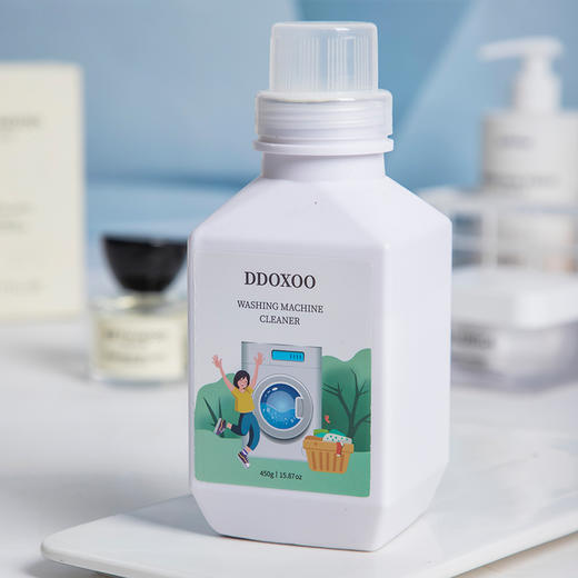 免拆机，免泡洗，“吐”出10年黑脏水！DDOXOO 洗衣机槽清洁剂 无需浸泡 活氧清洁 瓦解污垢 新年扫尘纳福 超值装 450g/瓶 商品图6