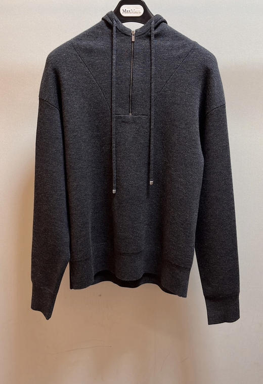 128-1 渠道圆正 松弛优雅高级 小禾女士三色半拉链帽衫 商品图11