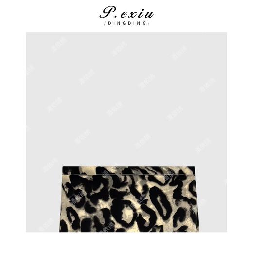 04-1潘依绣丁丁宠粉复古慵懒感豹纹晕染半身裙 Q90032 商品图2