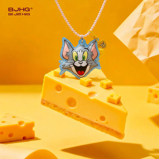 BJHG不计后果猫和老鼠联名卡通珍珠项链男女同款时尚潮牌百搭配饰 商品图2