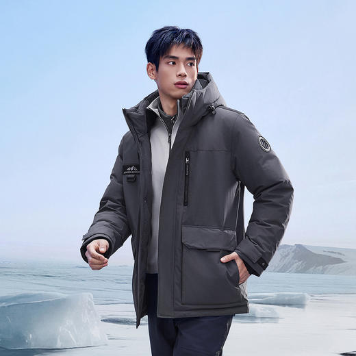 波司登极寒90鹅绒2025冬新款户外工装加厚保暖高蓬连帽羽绒服男 商品图1