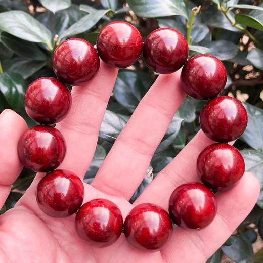 【青山特惠】2.0*12颗 4.5星 小叶紫檀手串 t15 商品图5