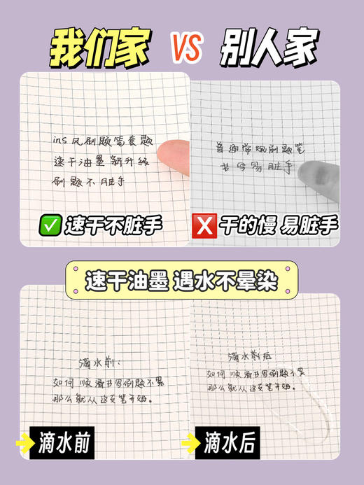 开学福利！【6盒30支】咔巴熊彩虹慕斯刷题笔学生用高颜值速干按动中性笔0.5黑色考试顺滑圆珠笔水笔 商品图3