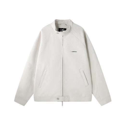 BJHG不计后果立领PU皮夹克外套男春季cleanfit简约宽松软皮皮衣女 商品图4