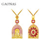 GAONAS  如如不动金色新中式佛牌项链11911XR 商品缩略图0