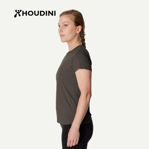 HOUDINI胡丁尼Pace Air Tee空速女户外26夏新清爽跑步徒步短袖T恤 840068 商品图7