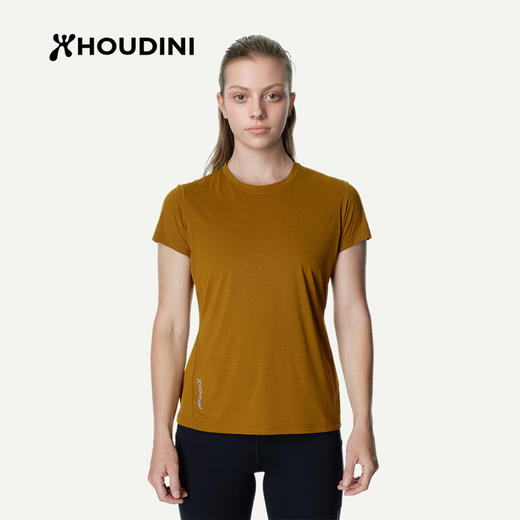 HOUDINI胡丁尼Pace Air Tee空速女户外26夏新清爽跑步徒步短袖T恤 840068 商品图2