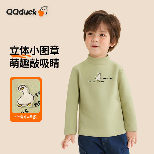 【加绒】【80-130】【可可鸭】儿童秋冬款加绒保暖打底衫 商品图5