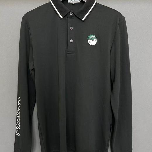 高尔夫服装秋冬季新款男士速干长袖T恤翻领高端商务休闲户外运动 商品图2