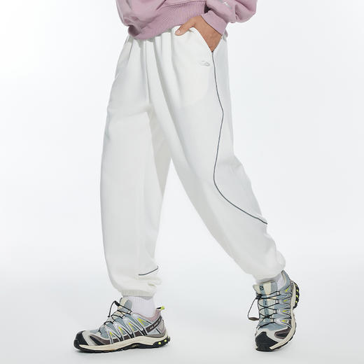 OMG运动 秋冬季分割线束脚裤卫裤男款宽松直筒运动休闲长裤潮流 商品图1