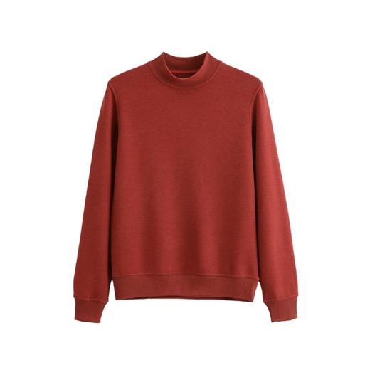 「自」全新升级【铂金会员146/天猫189/差价43】(83329)洛诗琳气质半高领毛衣2025秋冬套头修身纯色百搭打底衫 商品图4