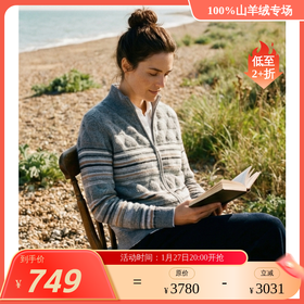 KINGDEER/KD秋冬新款休闲女式长袖半高领开衫羊绒衫L805696复古奶奶风鹿王