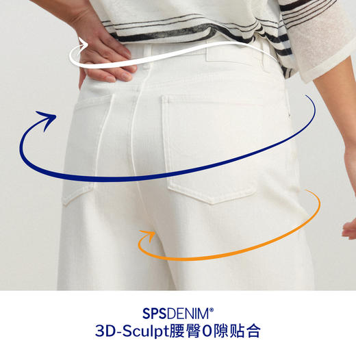 【黑白两色威化裤】simplepieces秋新款SPS牛仔女宽松阔腿拖地裤 商品图2