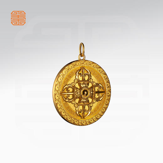 玺匠金铺《黄财神吊坠》足金9999 黄金吊坠挂件礼物 商品图3