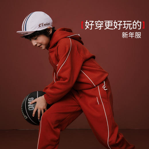 onmygame【新年限量款】红色卫衣男童秋冬款本命年衣服 商品图3