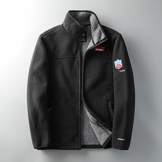 【年终福利】零下15° 出口挪威！加绒加厚双面摇粒绒抓绒衣男秋冬宽松大码外 商品图2