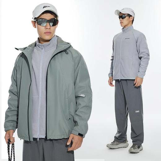 OMG运动 【内搭外穿】奥粒绒保暖层加绒外套异料拼接夹克冬季内胆 商品图2