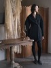 Ashlyn 黑色Aislinn羊毛雕塑长外套 商品缩略图2