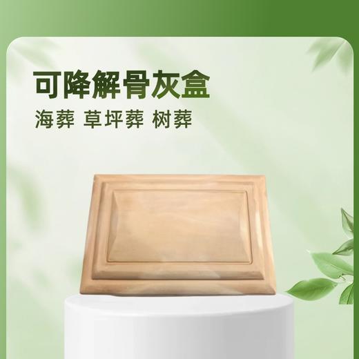 低温手作无色土可降解骨灰盒寿盒骨灰坛骨灰罐 商品图2