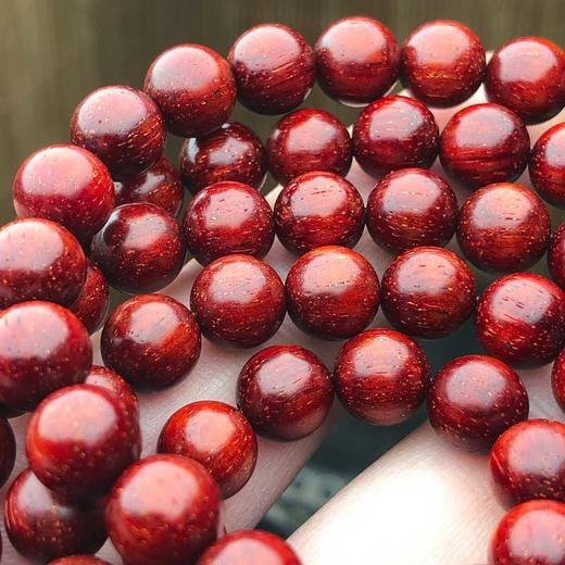 【青山特惠】0.8*108颗5星多金星 小叶紫檀手串 t8 商品图2