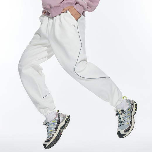 OMG运动 秋冬季分割线束脚裤卫裤男款宽松直筒运动休闲长裤潮流 商品图3