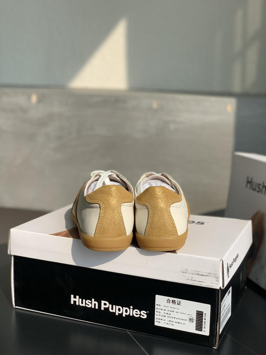 点此购买 Hush puppies暇步士女士复古德训鞋小白鞋女休闲鞋 dx 340396 商品图13