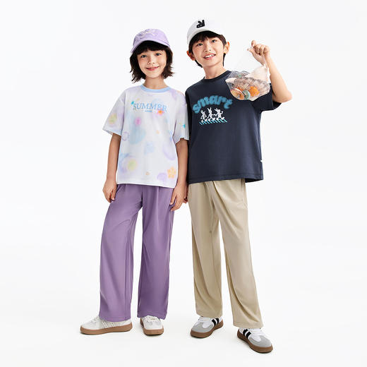 男女童全腰梭织单裤夏季新款安奈儿童装EM626573 商品图3