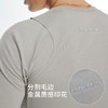 OMG运动 毛边分割设计健身衣服男修身t恤训练打底衫紧身长袖棉感 商品缩略图2