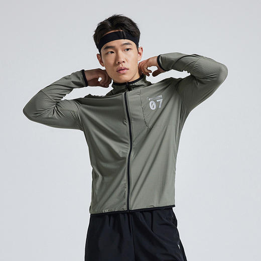 OMG运动 【四维高弹力】春秋立领透气健身外套男长袖衣服夹克训练 商品图4