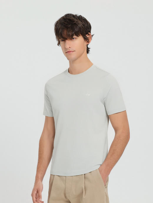 callisto浅绿液氨棉logoT恤 商品图3