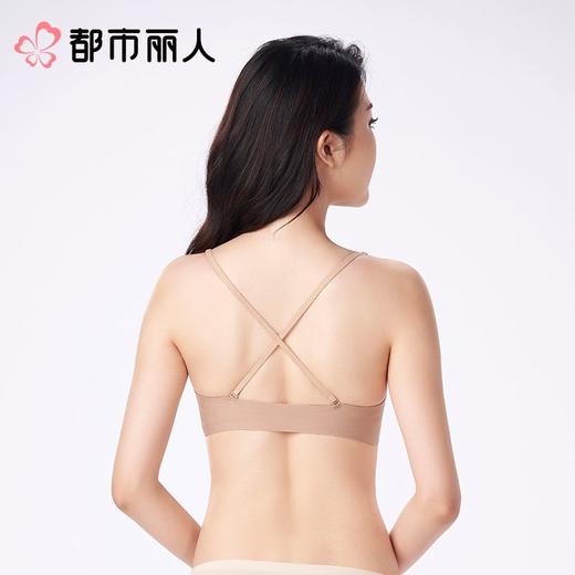 都市丽人内衣B杯中厚文胸泳布内衣无痕内衣3/4杯内衣软尺码内衣前扣无钢圈LBC1B3 商品图2