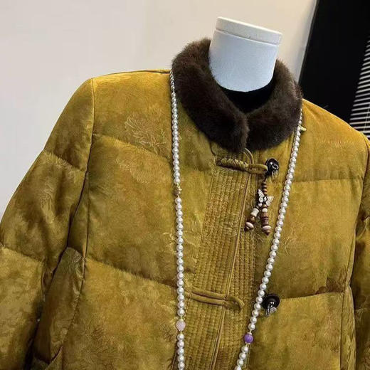 冬季加厚保暖棉服洋气减龄百搭棉衣毛领棉袄CS 商品图2