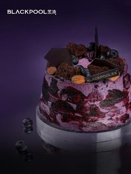 65%黑巧蓝莓奶油蛋糕（实心款） | 黑池 商品图1