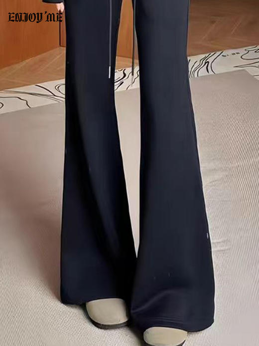 【门店同款】ENJOY冬季高腰显瘦加厚喇叭卫裤 168148324 商品图1