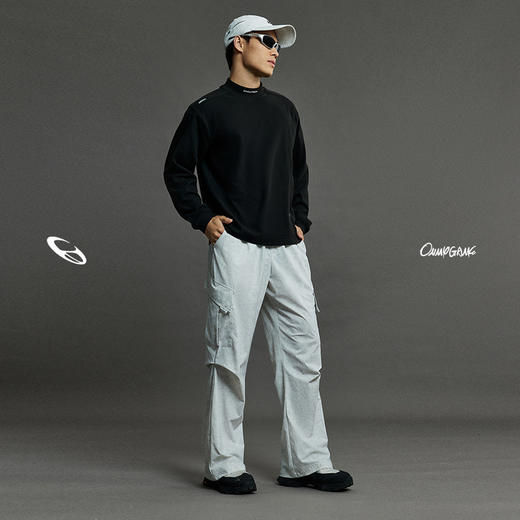 OMG运动 【小高领绒衫】冬季印花加绒长袖t恤内搭打底衫加绒加厚 商品图4