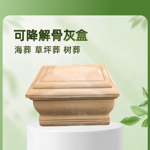 低温手作无色土可降解骨灰盒寿盒骨灰坛骨灰罐 商品图1