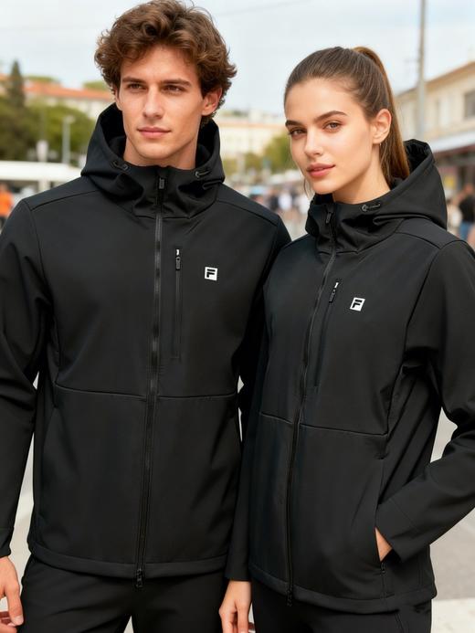 .FL 全能防护 斐护科技官方男士梭织软壳连帽外套 商品图3