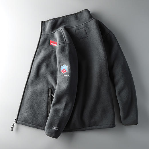 【年终福利】零下15° 出口挪威！加绒加厚双面摇粒绒抓绒衣男秋冬宽松大码外 商品图6