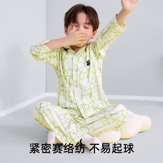 【120-160】【有棵树】男童春秋纯棉开衫家居服套装 商品图4