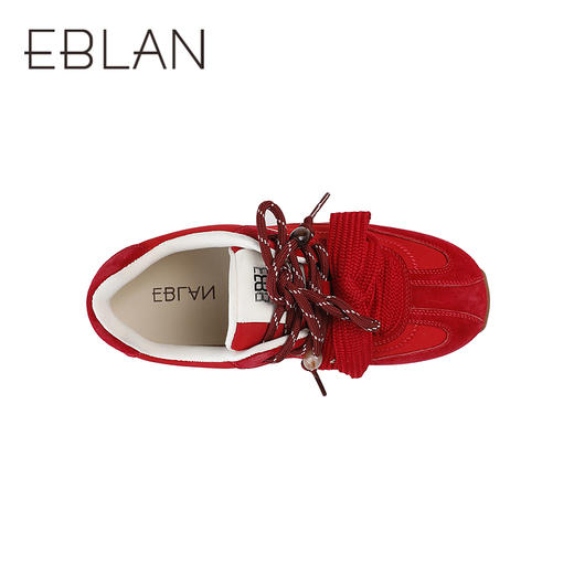 【上新】伊伴2026春季时尚通勤个性多彩撞色内增高运动鞋德训鞋B26190120 商品图2