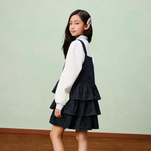 PUMA彪马童装2026春季新款儿童女童连衣裙背带裙俏皮可爱 商品图3