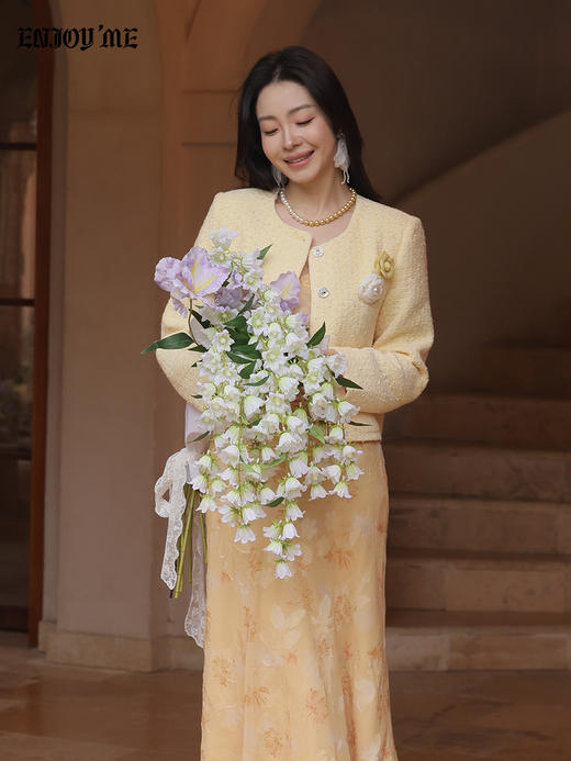 【门店同款】ENJOY春季“柔光芳序”绮丽繁花连衣裙 169099675 商品图6