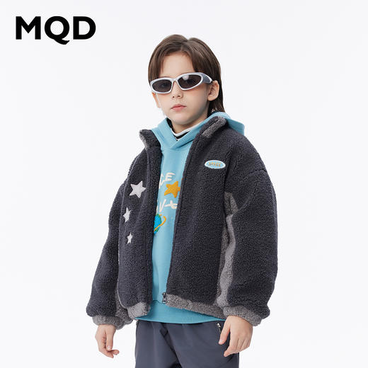 【秒2】【MQD】男童潮酷撞色拼接休闲时尚立领外套 商品图2