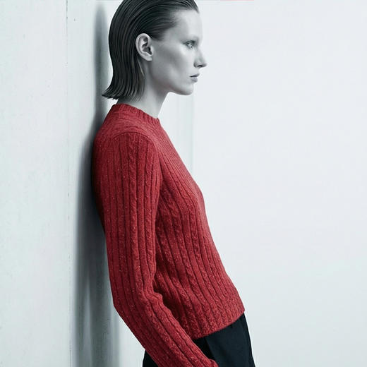 KINGDEER/KD 秋冬新款女式长袖羊绒衫L805705鹿王 红色 商品图10