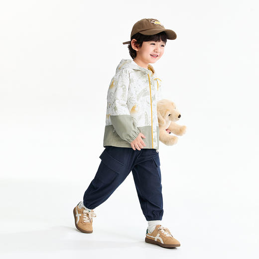 【实体店同款】男童连帽梭织外套春季新款安奈儿童装XB615092 商品图3