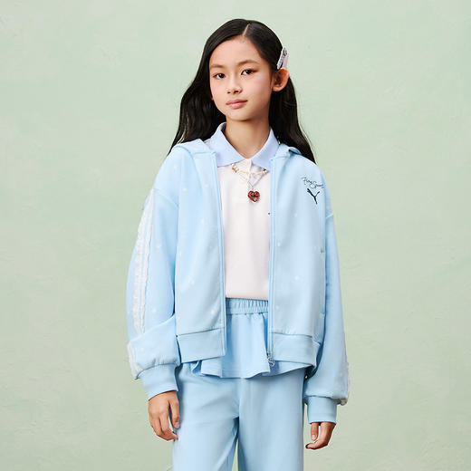 PUMA彪马童装2026春季新款儿童便服女童连帽外套印花满印甜美 商品图1